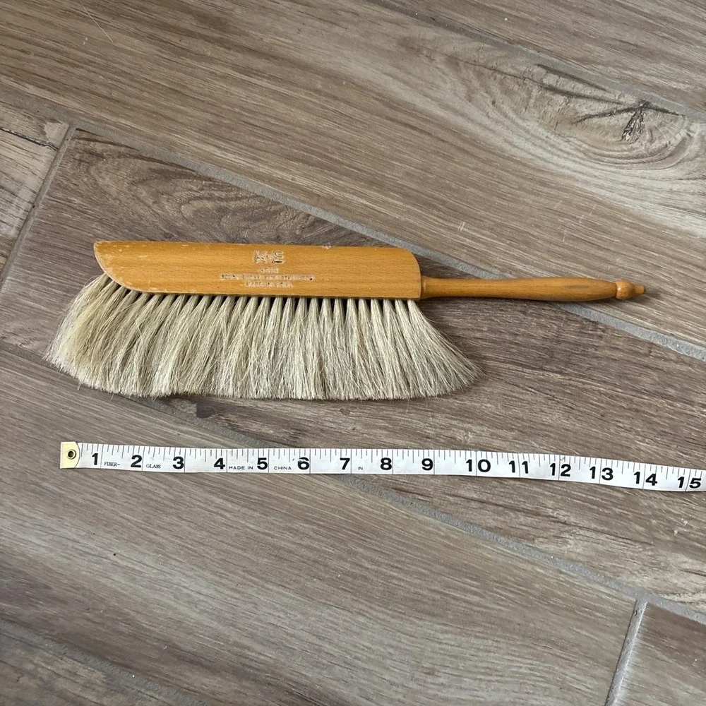 Vintage Ullrich 3510 Drafting Draftsman Brush 100% Horse Hair, Wood Handle Usa